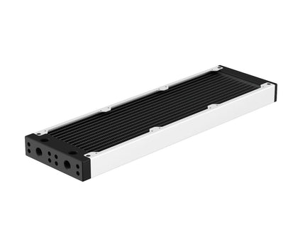 PrimoChill 360SL (30mm) EXIMO Modular Radiator, Black POM, 3x120mm, Triple Fan (R-SL-BK36) Available in 20+ Colors, Assembled in USA and Custom Watercooling Loop Ready - PrimoChill - KEEPING IT COOL Sky White