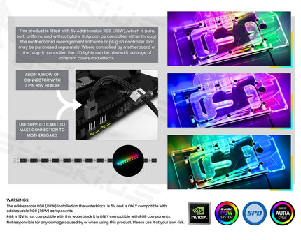 Bykski Full Coverage GPU Water Block and Backplate For iGame/ColorFire GeForce RTX 4060 Meow/Ultra W OC (N-IG4060L-X)