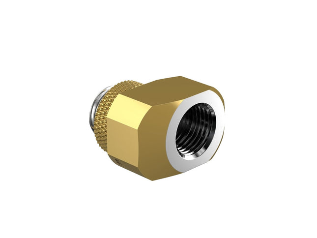 PrimoChill InterConnect SX Male to Female G 1/4in. Offset Full Rotary Fitting - PrimoChill - KEEPING IT COOL Candy Gold