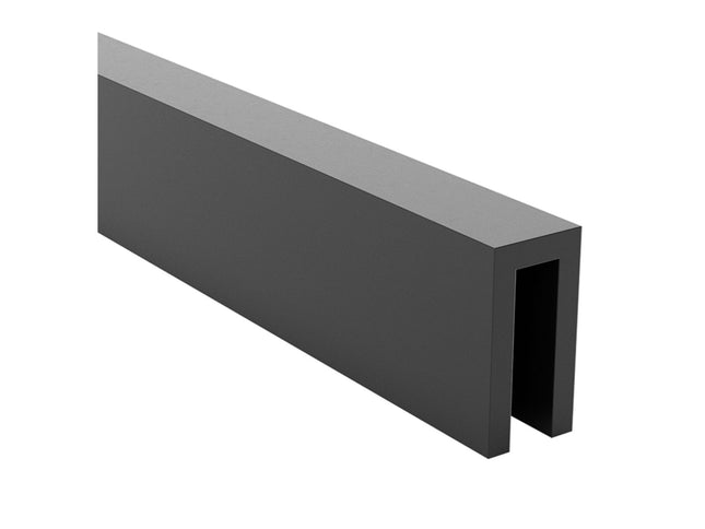 Rubber C-Strip Fan / Window Molding - 3/32in. Panel - Black (Sold by the Foot)