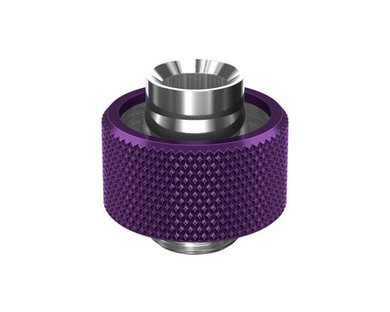 PrimoChill SecureFit SX - Premium Compression Fitting For 1/2in ID x 3/4in OD Flexible Tubing (F-SFSX34) - Available in 20+ Colors, Custom Watercooling Loop Ready - PrimoChill - KEEPING IT COOL Candy Purple
