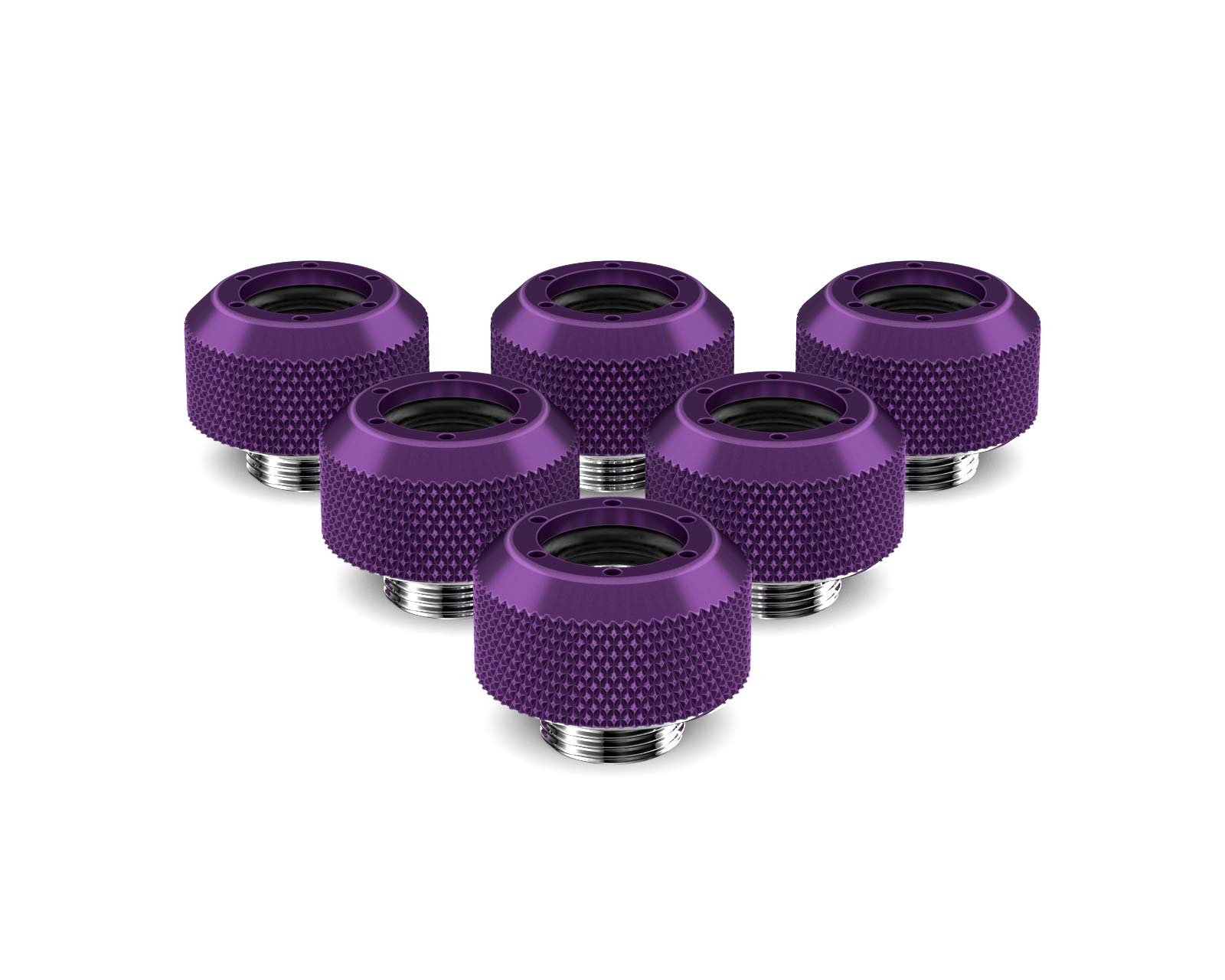 PrimoChill 1/2in. Rigid RevolverSX Series Fitting - 6 pack - PrimoChill - KEEPING IT COOL Candy Purple