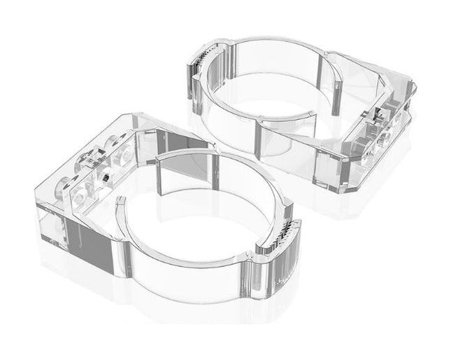 Bykski 60mm Thick Reservoir Mounting Clip - Clear - 2 Pack (B-CT60-RB-V2) - PrimoChill - KEEPING IT COOL