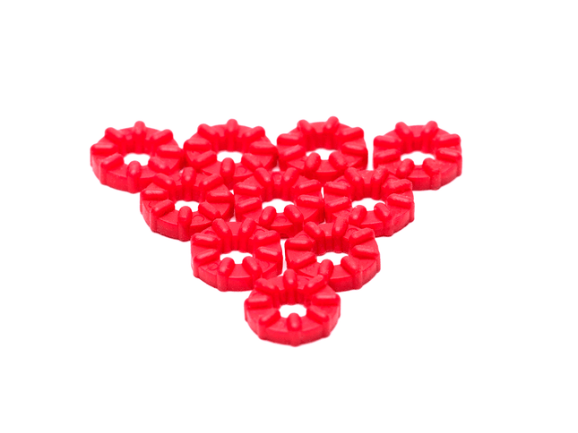 PrimoChill M4 Rubber Washer Anti-Vibration Grommet - 10 Pack - Red - PrimoChill - KEEPING IT COOL
