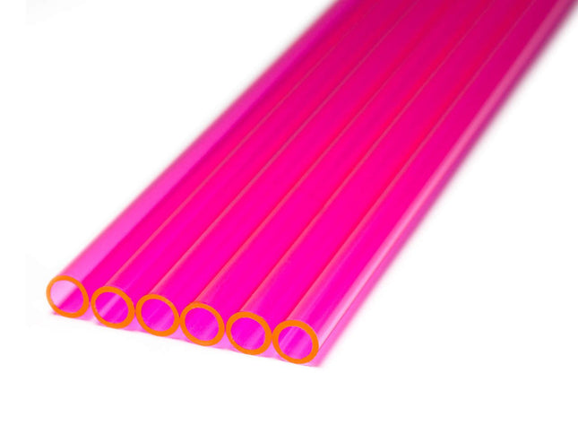 PrimoChill 1/2in. OD Rigid PETG Tube – 6 x 30in. – UV Pink - PrimoChill - KEEPING IT COOL