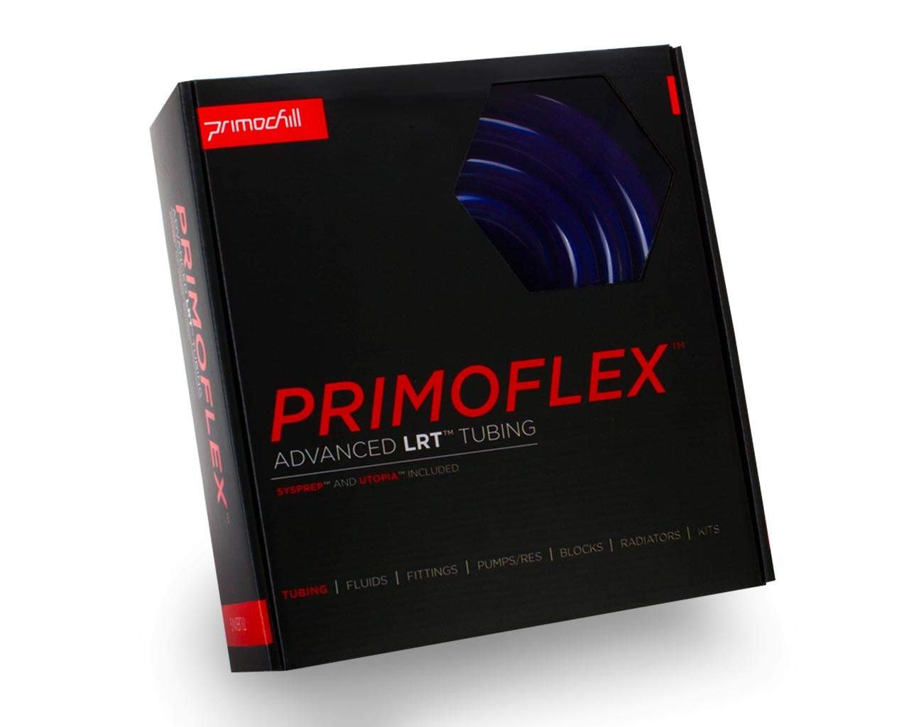 PrimoFlex Advanced LRT Soft Flexible Tubing - 7/16in.ID x 5/8in.OD, 10 feet - PrimoChill - KEEPING IT COOL Brilliant UV Blue