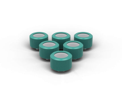 PrimoChill 16mm OD Rigid SX Fitting - 6 Pack - PrimoChill - KEEPING IT COOL Teal