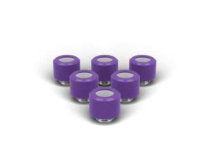 PrimoChill 12mm OD Rigid SX Fitting - 6 Pack - PrimoChill - KEEPING IT COOL Purple