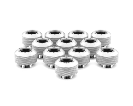 PrimoChill 1/2in. Rigid RevolverSX Series Fitting - 12 pack - PrimoChill - KEEPING IT COOL Sky White