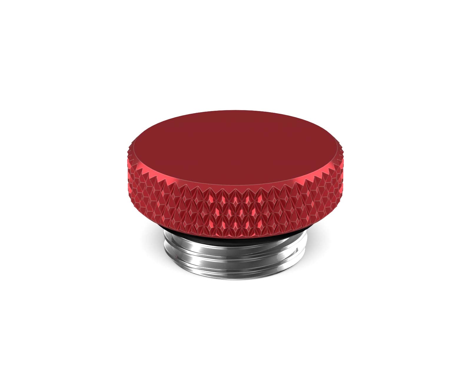 PrimoChill G 1/4in. SX Knurled Stop Fitting (No slot) - PrimoChill - KEEPING IT COOL Candy Red