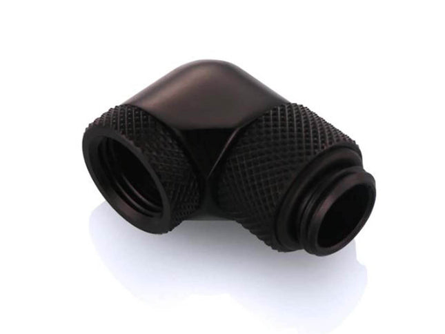 Bykski G 1/4in. Male to Female 90 Degree Dual Rotary Elbow Fitting (B-DTSO-RD90) - PrimoChill - KEEPING IT COOL Black