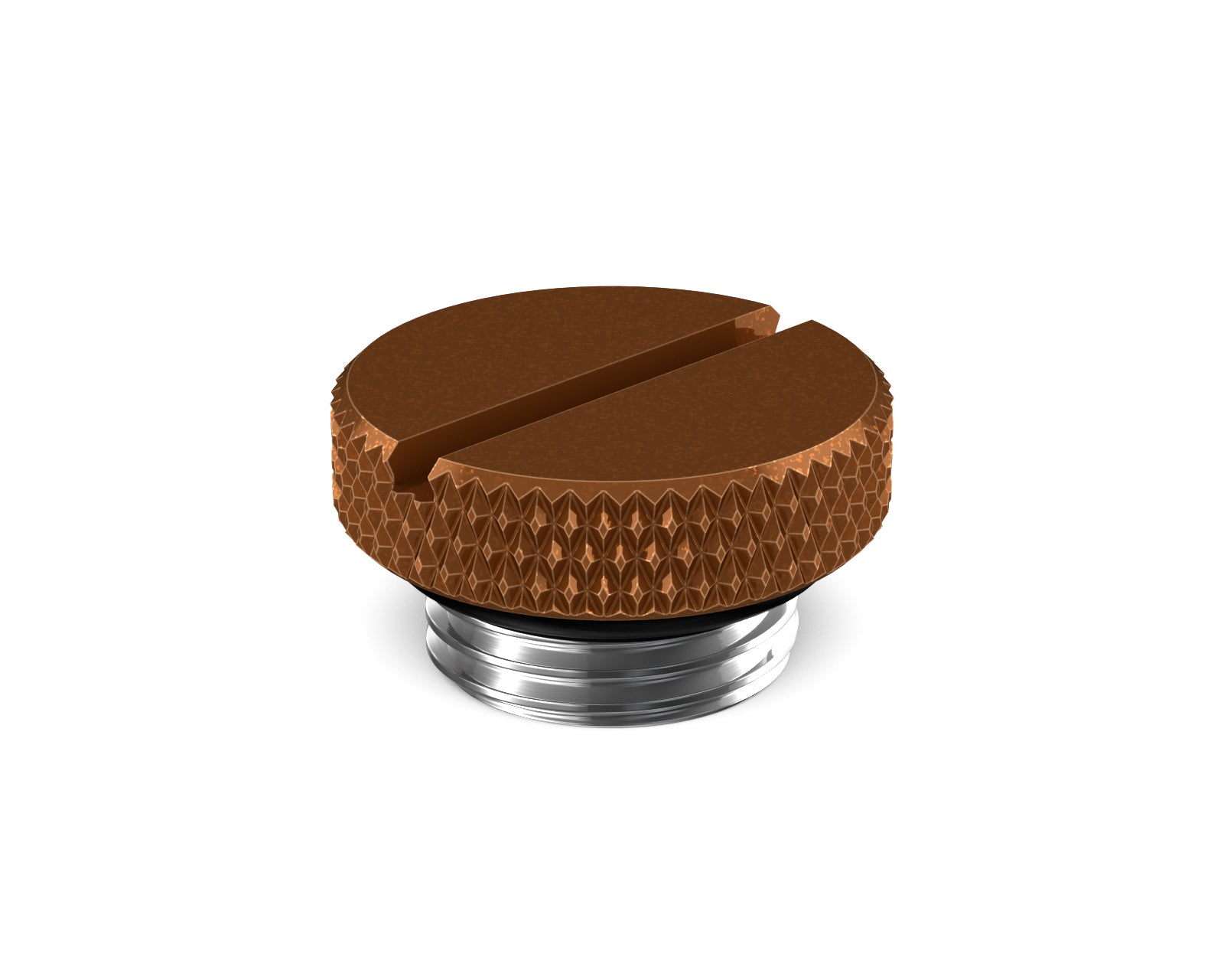 PrimoChill G 1/4in. SX Knurled Slotted Stop Fitting - PrimoChill - KEEPING IT COOL Copper