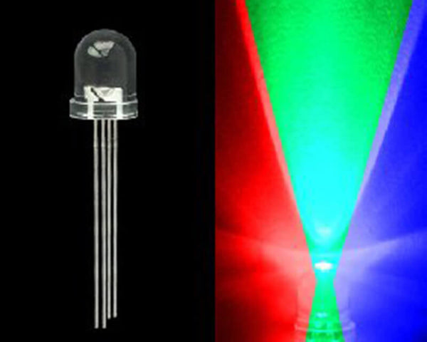 5mm Tri-Colored 4 Prong LED Bulb- Red/Green/Blue - 50 Pack - PrimoChill - KEEPING IT COOL