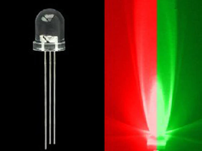 5mm Bi-Colored 3 Prong LED Bulb- Red/Green- 50 Pack - PrimoChill - KEEPING IT COOL