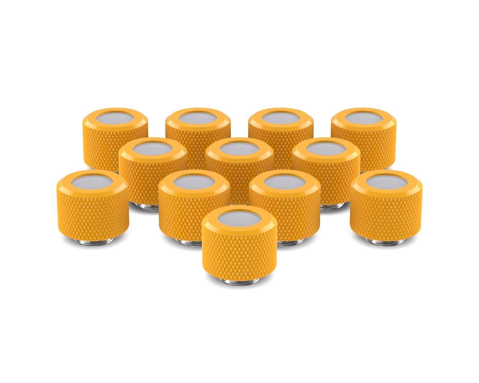 PrimoChill 12mm OD Rigid SX Fitting - 12 Pack - PrimoChill - KEEPING IT COOL Yellow