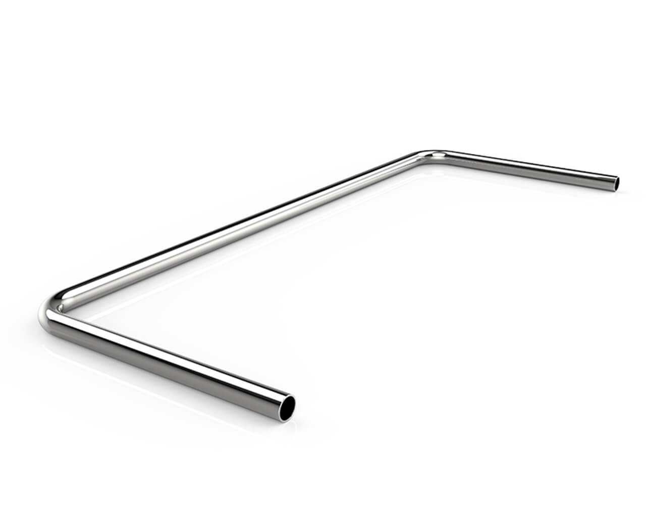 Bykski Double Metal Pre-Bent Rigid Tubing - Chrome Plated Copper - 14mm OD - 500mm/200mm - PrimoChill - KEEPING IT COOL