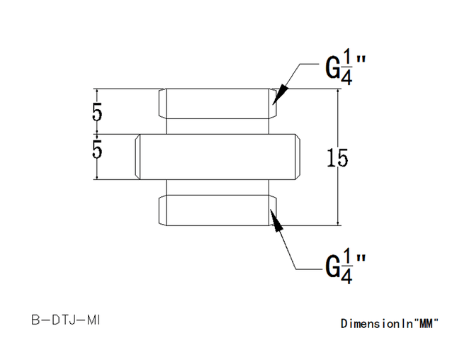 Bykski G1/4 Dual Male Extension Coupler - Mini (B-DTJ-MI) - PrimoChill - KEEPING IT COOL