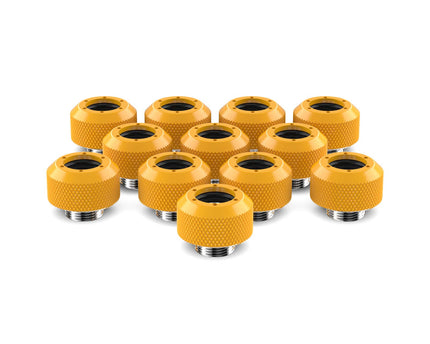 PrimoChill 1/2in. Rigid RevolverSX Series Fitting - 12 pack - PrimoChill - KEEPING IT COOL Yellow