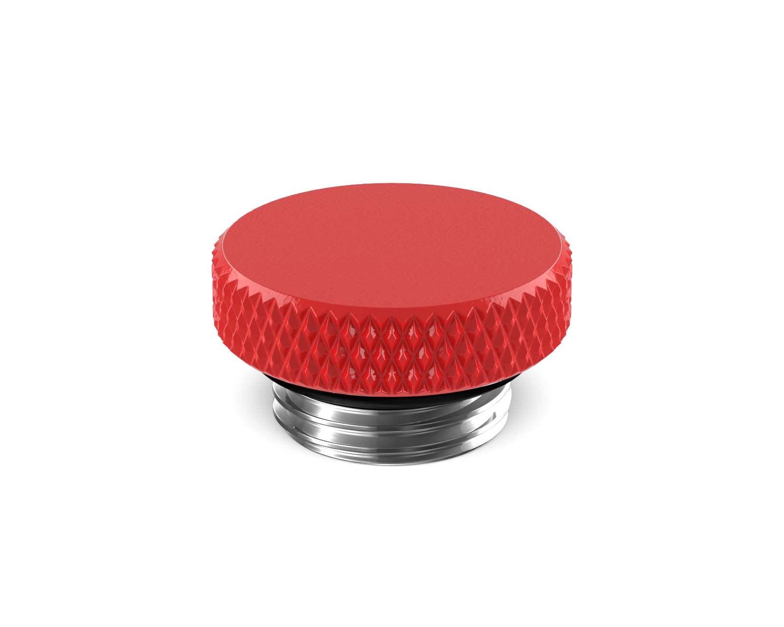 PrimoChill G 1/4in. SX Knurled Stop Fitting (No slot) - PrimoChill - KEEPING IT COOL Razor Red
