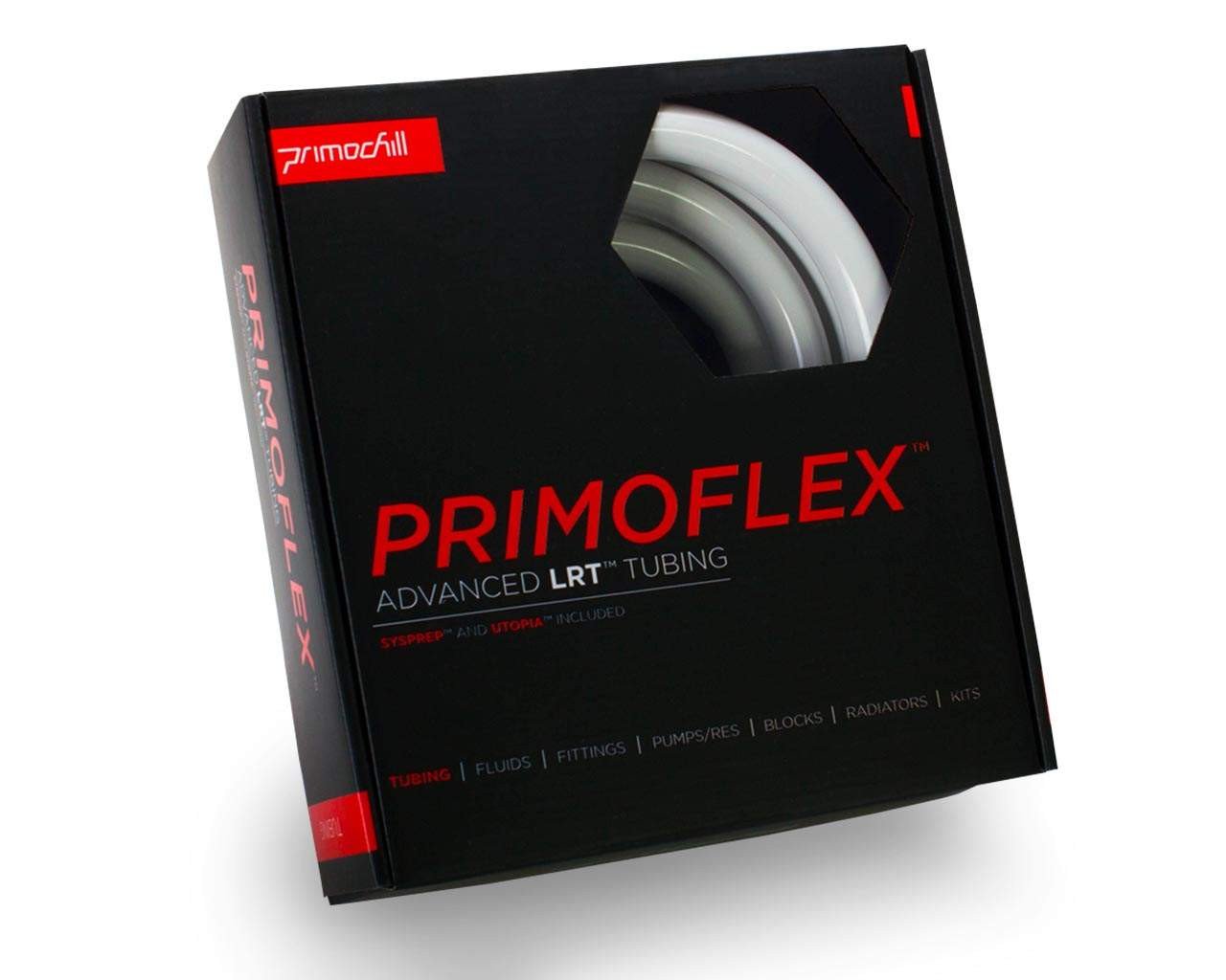 PrimoFlex Advanced LRT Soft Flexible Tubing -3/8in.ID x 5/8in.OD, 10 feet - PrimoChill - KEEPING IT COOL Elegant White