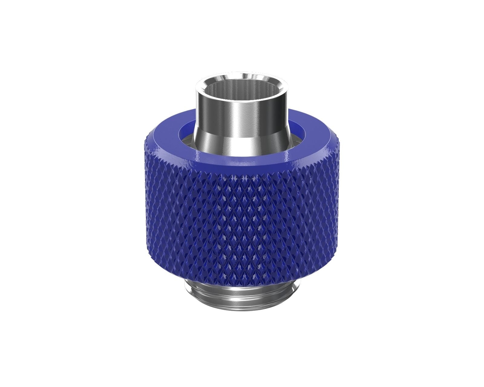 PrimoChill SecureFit SX - Premium Compression Fitting For 3/8in ID x 1/2in OD Flexible Tubing (F-SFSX12) - Available in 20+ Colors, Custom Watercooling Loop Ready - True Blue
