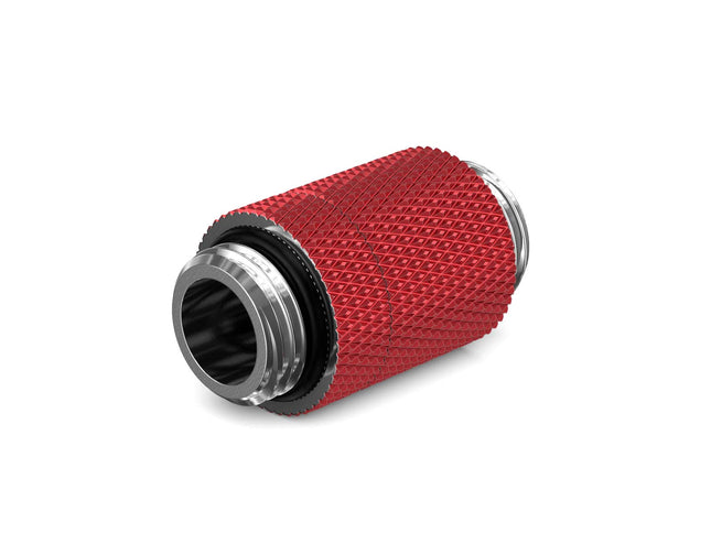 PrimoChill Dual Male G 1/4in. SX Rotary Extension Coupler - Candy Red
