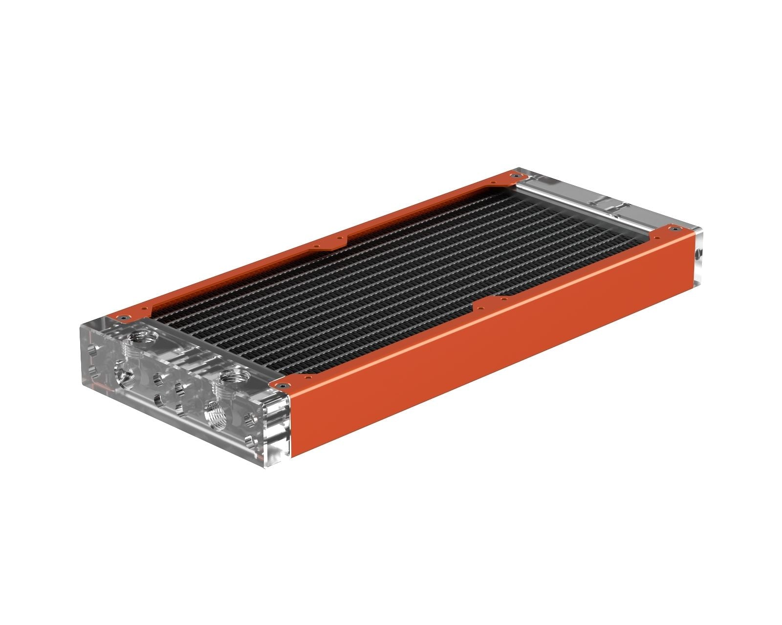 PrimoChill 240SL (30mm) EXIMO Modular Radiator, Clear Acrylic, 2x120mm ...