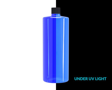 PrimoChill Base - Computer WaterCooling High Purity Deionized Water, No Protection, Add your Additives/Inhibitors, Proudly Made in The USA (32oz/.9L) - Transparent - UV Blue