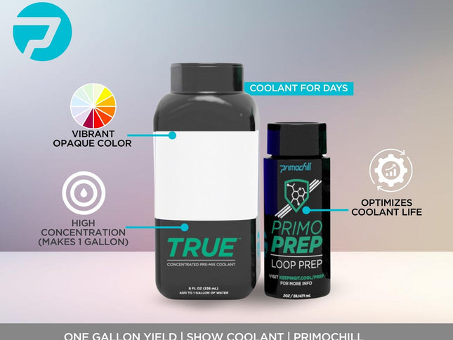 PrimoChill True Opaque - Computer WaterCooling Coolant, Concentrate, Solid/Non-Transparent, Full Protection, PrimoPrep Included, Proudly Made in the USA (Yields a Gallon of Coolant) - Sky White SX