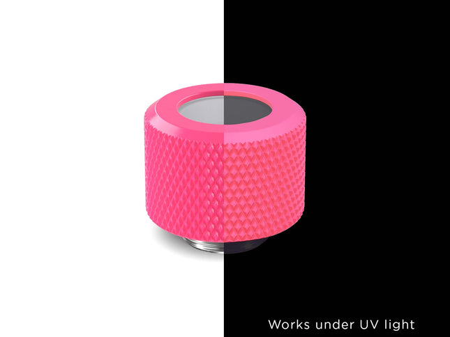 PrimoChill 12mm OD Rigid SX Fitting - UV Pink