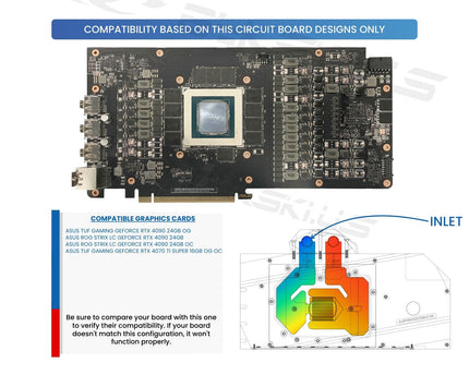 Bykski Full Coverage GPU Water Block and Backplate For ASUS TUF/ROG Gaming GeForce RTX 4090 24GB (SELECT MODELS ONLY) (N-AS4090TUFOG-X)