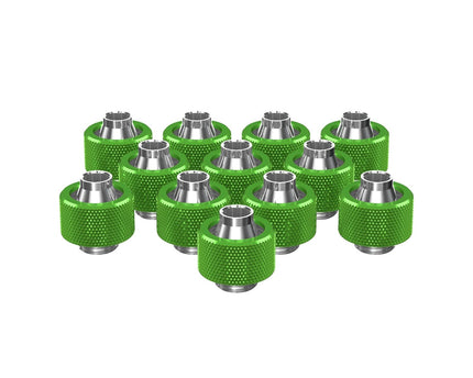 PrimoChill SecureFit SX - Premium Compression Fitting For 7/16in ID x 5/8in OD Flexible Tubing 12 Pack (F-SFSX758-12) - Available in 20+ Colors, Custom Watercooling Loop Ready - PrimoChill - KEEPING IT COOL Toxic Candy