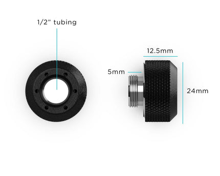PrimoChill (Professional Kit)  6x 1/2 Inch PETG Tubes, 12x RSX Fitting And Cutter - 20+ Custom Colors