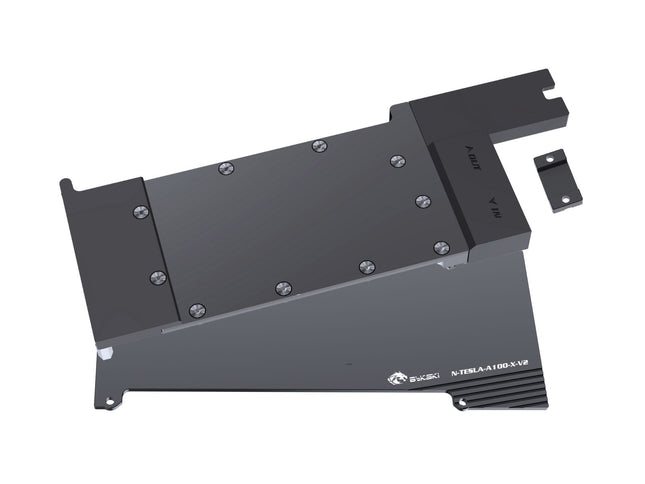 Bykski Metal/POM GPU Water Block and Backplate For NVIDIA TESLA A100 40GB - (N-TESLA-A100-X-V2) - Continuous Usage