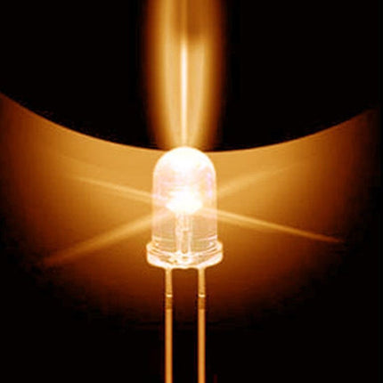 1.8mm LED Bulb - Amber - 50 Pack