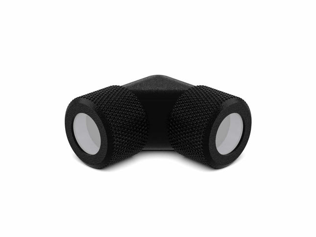 PrimoChill 12mm Rigid SX 90 Degree Fitting Set - TX Matte Black