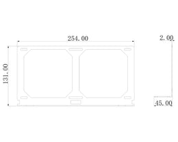 Bykski Radiator DIY Mounting Bracket - 240mm (B-ST-2FN-V2)