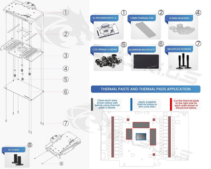 Bykski Full Coverage GPU Water Block and Backplate For PNY GeForce RTX 4080 16GB XLR8 Gaming VERTO EPIC-X ARGB OC (N-PNY4080VERTO-X)