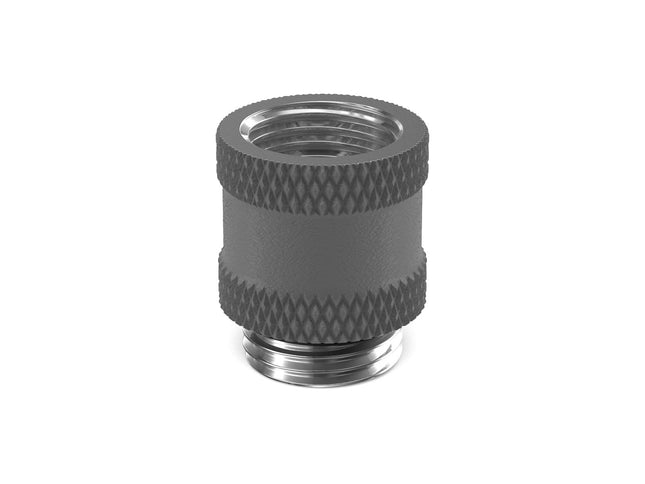 PrimoChill Male to Female G 1/4in. 15mm SX Extension Coupler - TX Matte Gun Metal