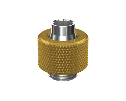 PrimoChill SecureFit SX - Premium Compression Fitting For 3/8in ID x 1/2in OD Flexible Tubing (F-SFSX12) - Available in 20+ Colors, Custom Watercooling Loop Ready - PrimoChill - KEEPING IT COOL Gold