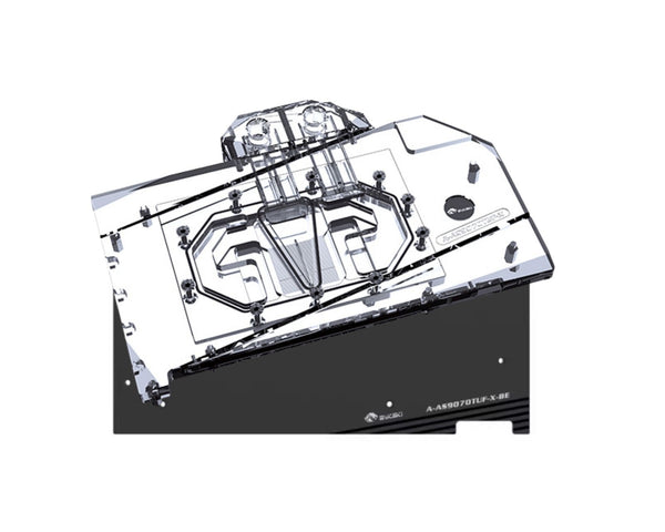 Bykski Full Coverage GPU Water Block and Backplate For ASUS TUF Gaming Radeon RX 9070 OC Edition 16GB GDDR6 (A-AS9070TUF-X)