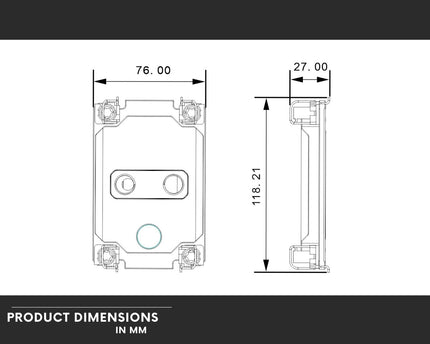 Bykski CPU-4677-SR Durable All Metal CPU Water Block For LGA 4677 Intel Sapphire Rapids - Continuous Usage
