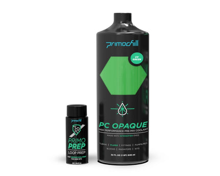 PrimoChill Opaque - Computer WaterCooling Show Coolant, Solid/Non-Transparent, Full Protection, Advanced User, PrimoPrep Included, Proudly Made in The USA (32oz/.9L) - UV Green