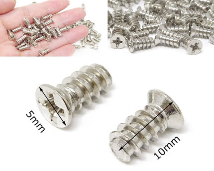 Standard Fan Screw - Silver - 100 Pack