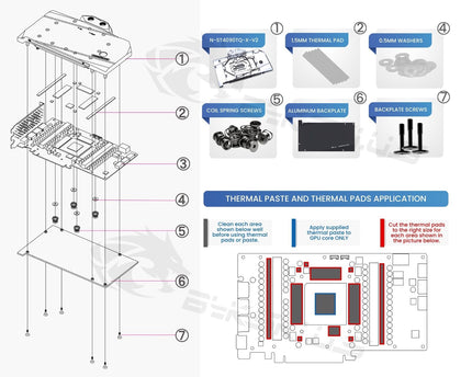 Bykski Full Coverage GPU Water Block and Backplate for Zotac Gaming RTX 4090 Series (N-ST4090TQ-X-V2)
