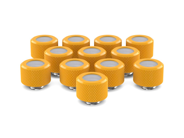 PrimoChill 14mm OD Rigid SX Fitting - 12 Pack - PrimoChill - KEEPING IT COOL Yellow