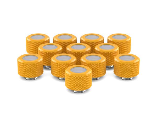 PrimoChill 14mm OD Rigid SX Fitting - 12 Pack - PrimoChill - KEEPING IT COOL Yellow