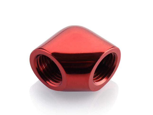 Bykski Female to Female G 1/4in. 90 Degree Extended Elbow Fitting - Red