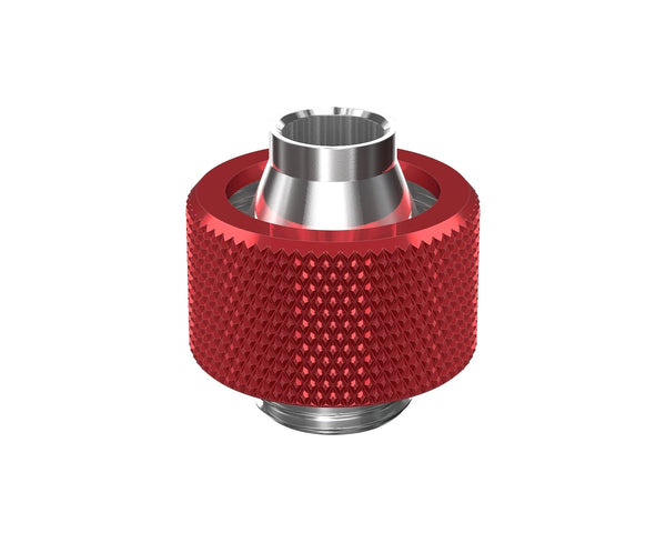 PrimoChill SecureFit SX - Premium Compression Fitting For 3/8in ID x 5/8in OD Flexible Tubing (F-SFSX58) - Available in 20+ Colors, Custom Watercooling Loop Ready - PrimoChill - KEEPING IT COOL Candy Red