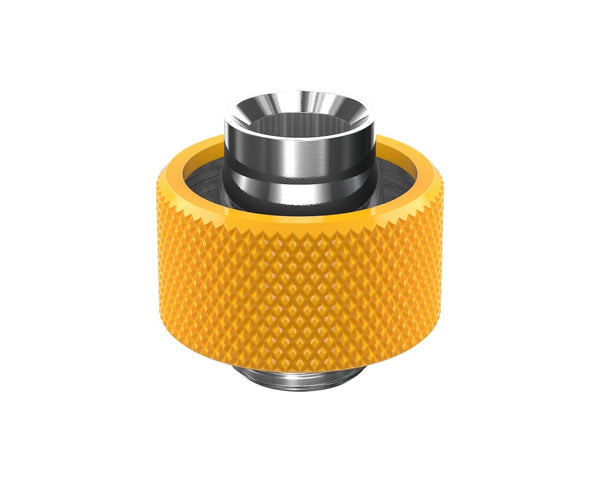 PrimoChill SecureFit SX - Premium Compression Fitting For 1/2in ID x 3/4in OD Flexible Tubing (F-SFSX34) - Available in 20+ Colors, Custom Watercooling Loop Ready - PrimoChill - KEEPING IT COOL Yellow